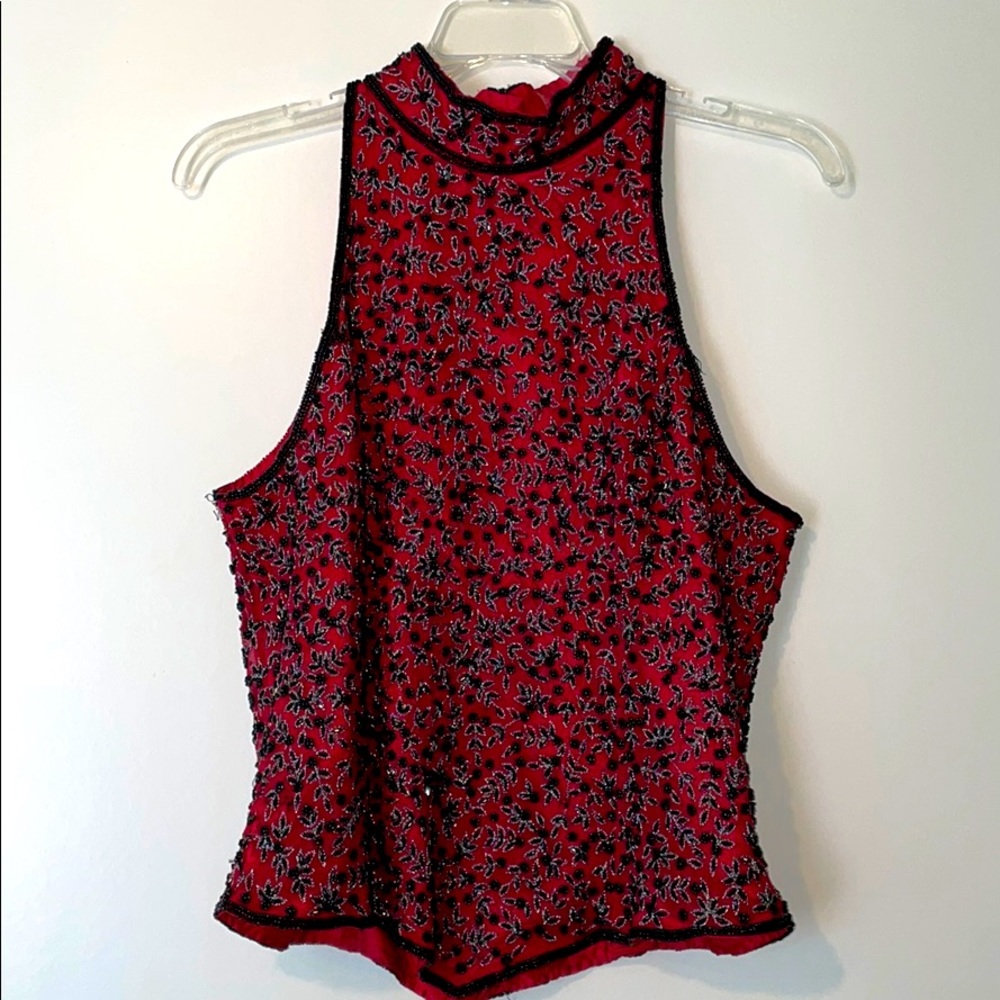 GORGEOUS beaded lined blouse